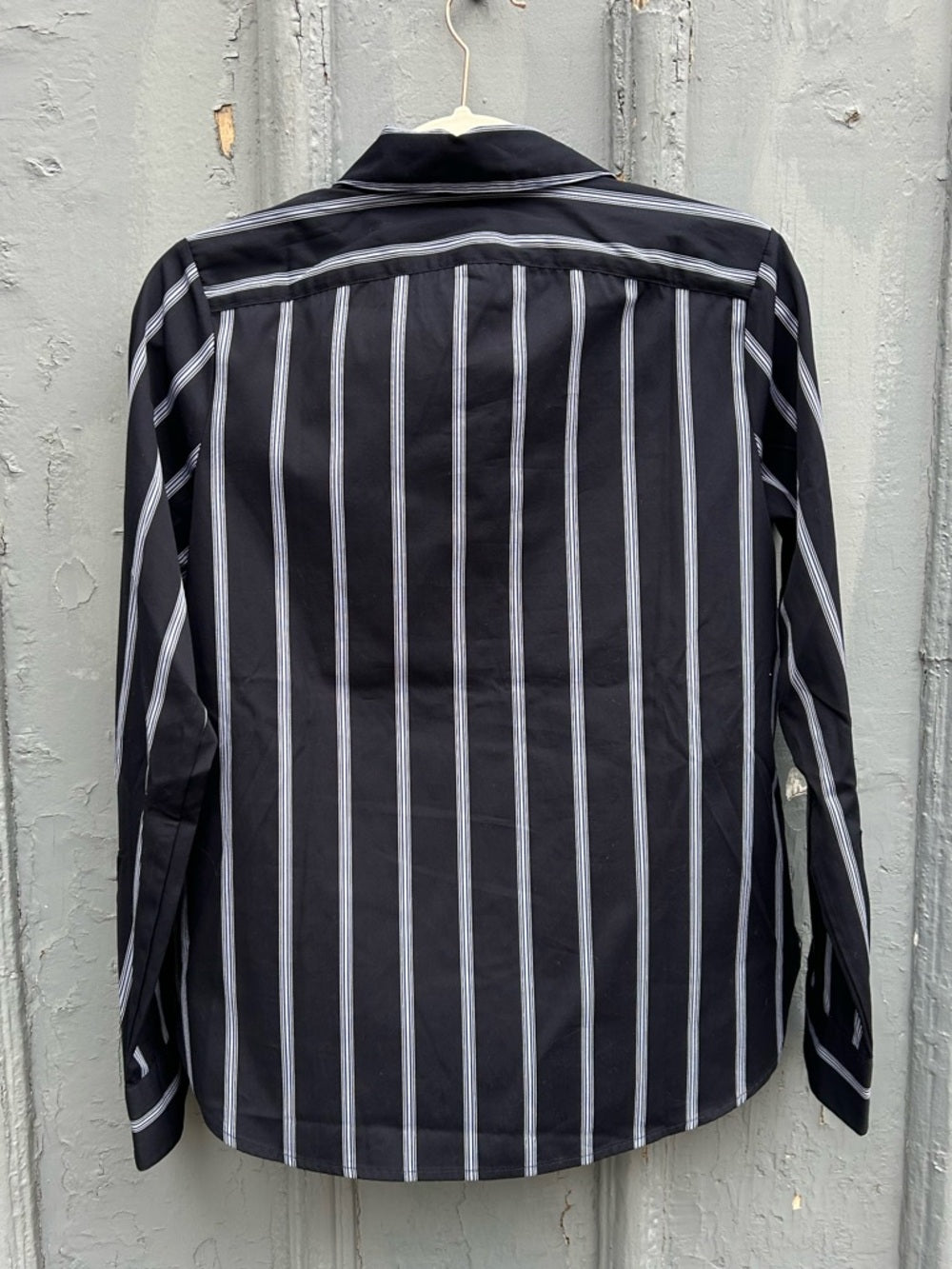 Banana Republic The Perfect Shirt Blue Cotton striped Button-down, BNWT, size XS