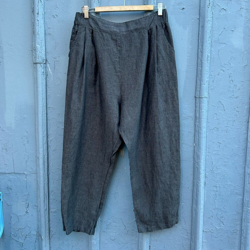 Pillar Allison Wonderland Linen Pants, size 8