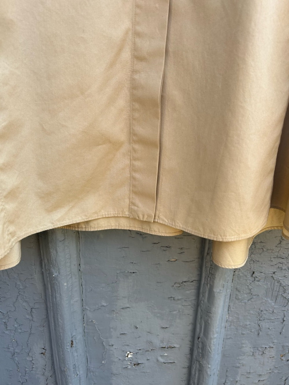 Aspesi Cotton Poplin fit & flare taupe shirt dress, size 38 (US 6/8)