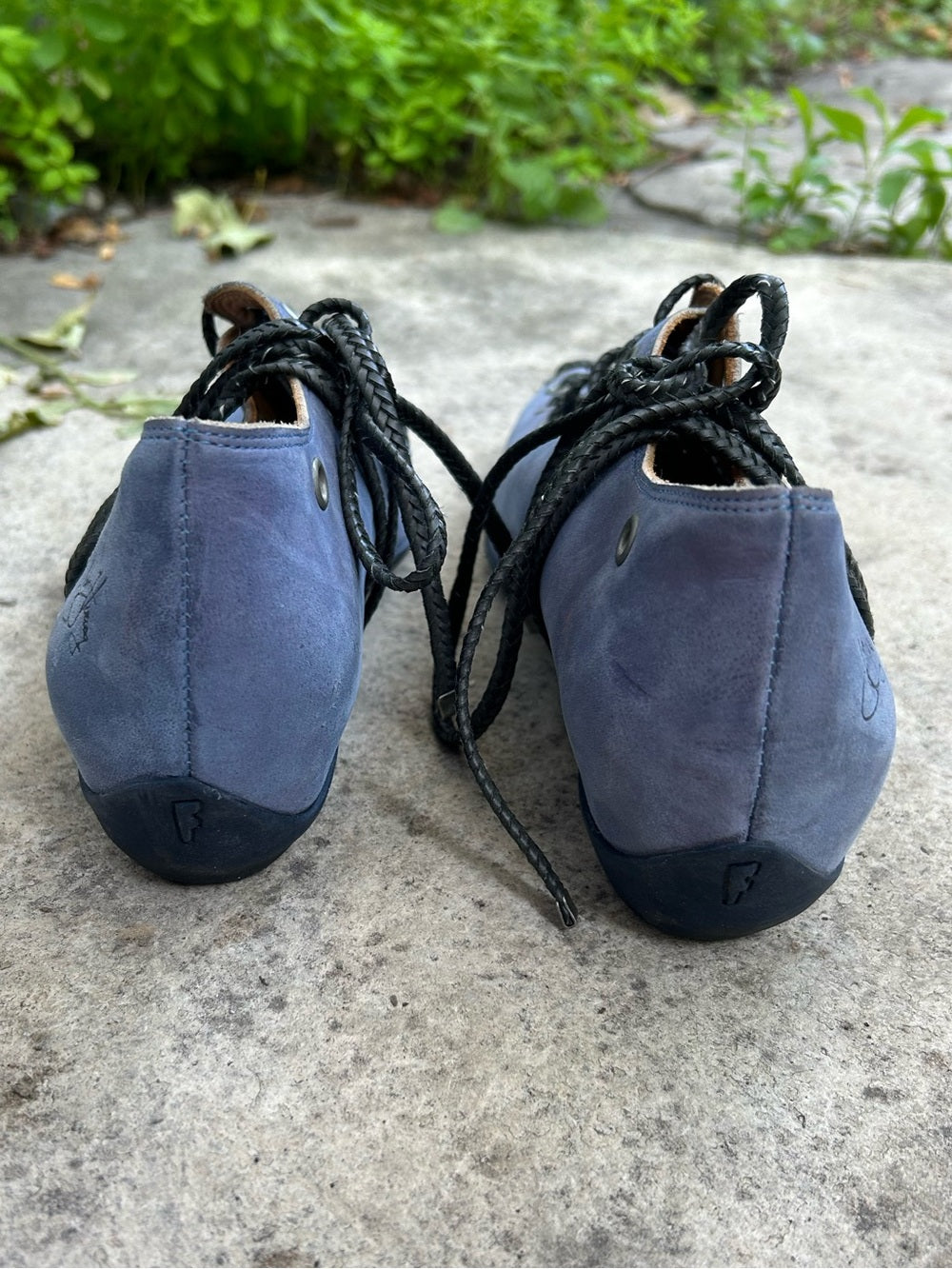 John Fluevog Power Up Engaging Braided Lace up shoe, size 7.5