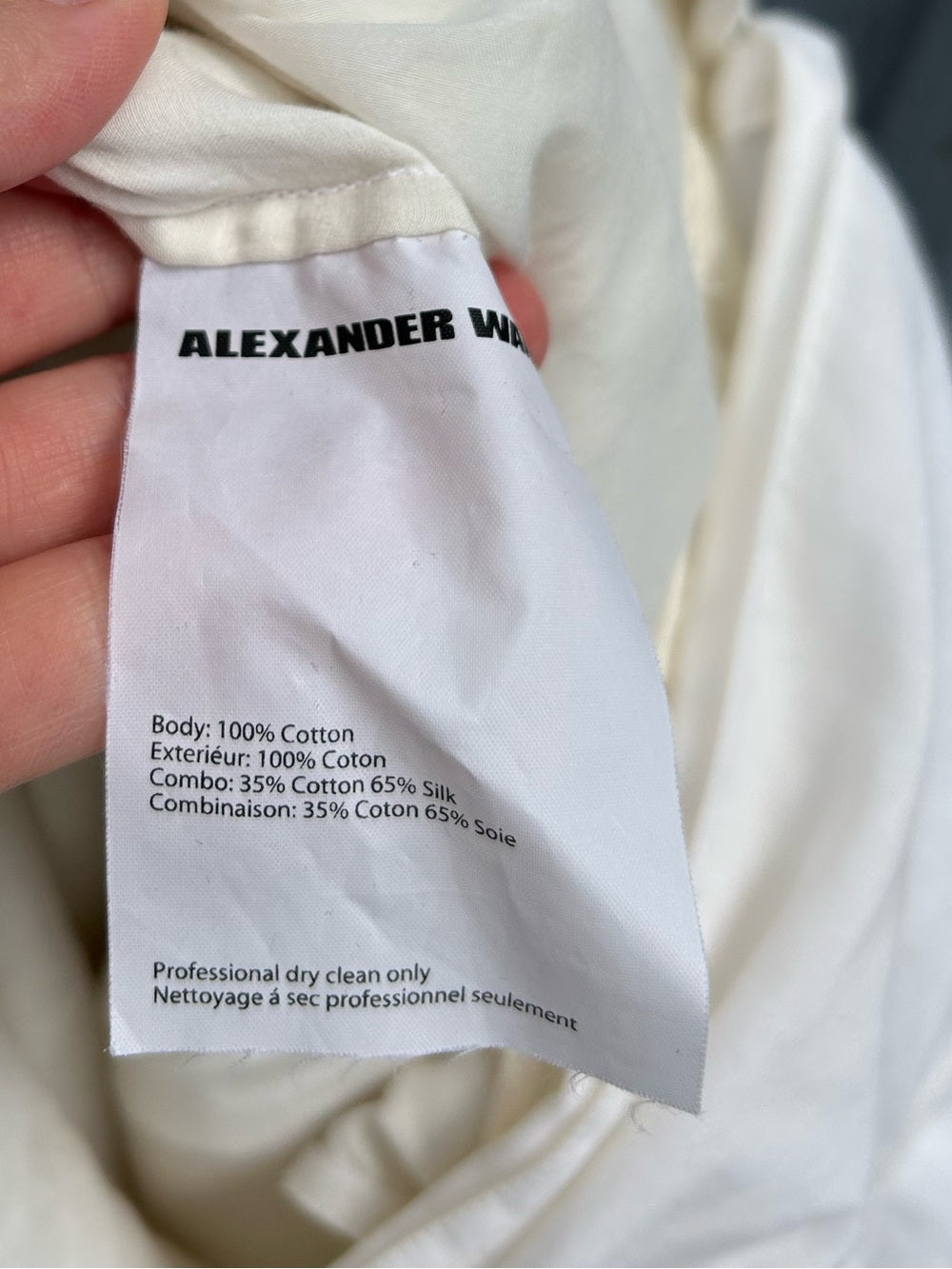 Alexander Wang Cotton Silk Abstract Dress, size 4