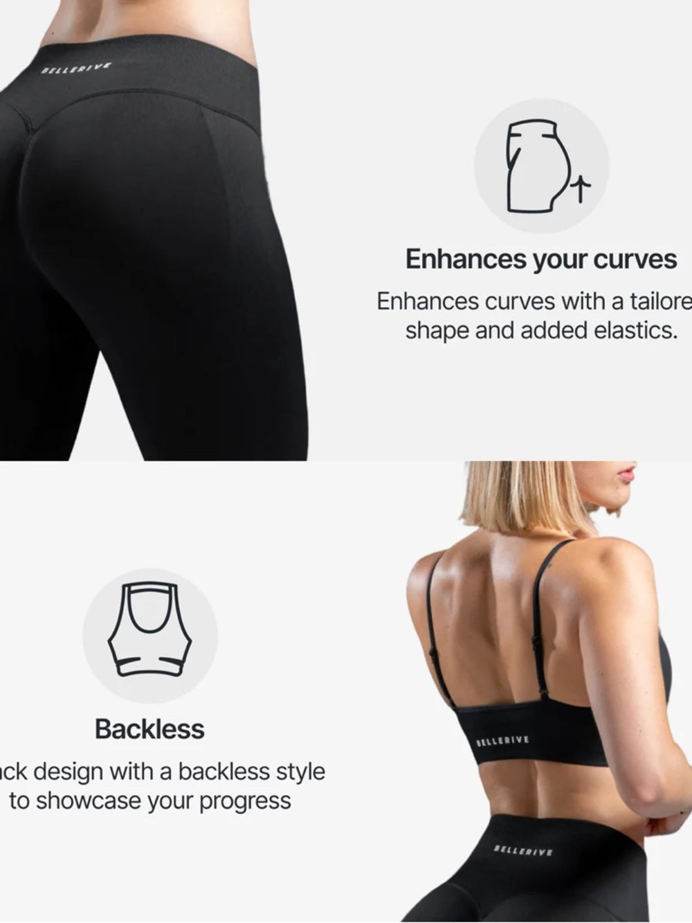 Bellerive Flat belly set, BNWT, leggings, M