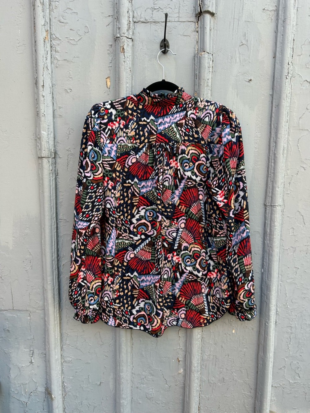 Dotty Patterned Blouse, Large