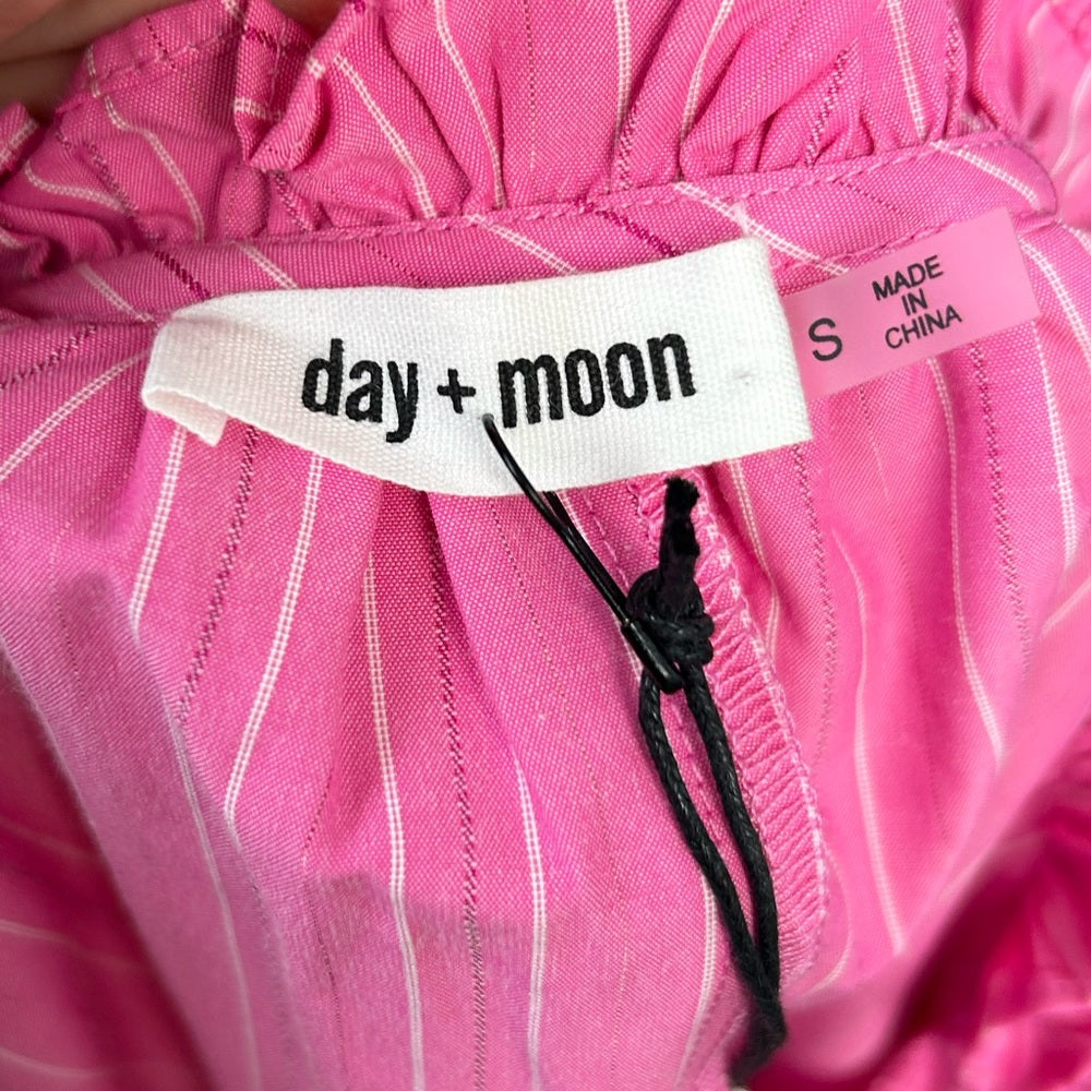 Day + Moon Ruffle Blouse, BNWT, size Small