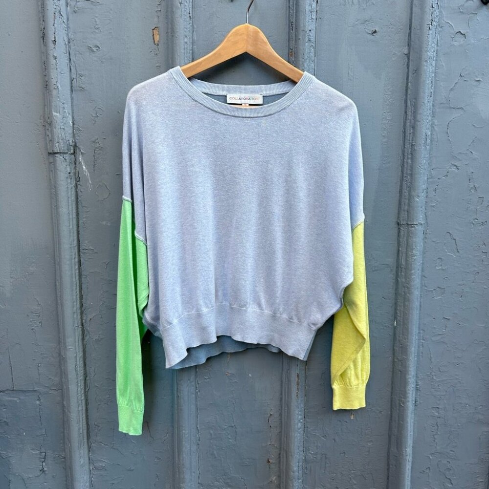 Collaboration Colour Block Sweater, Small (fits large)