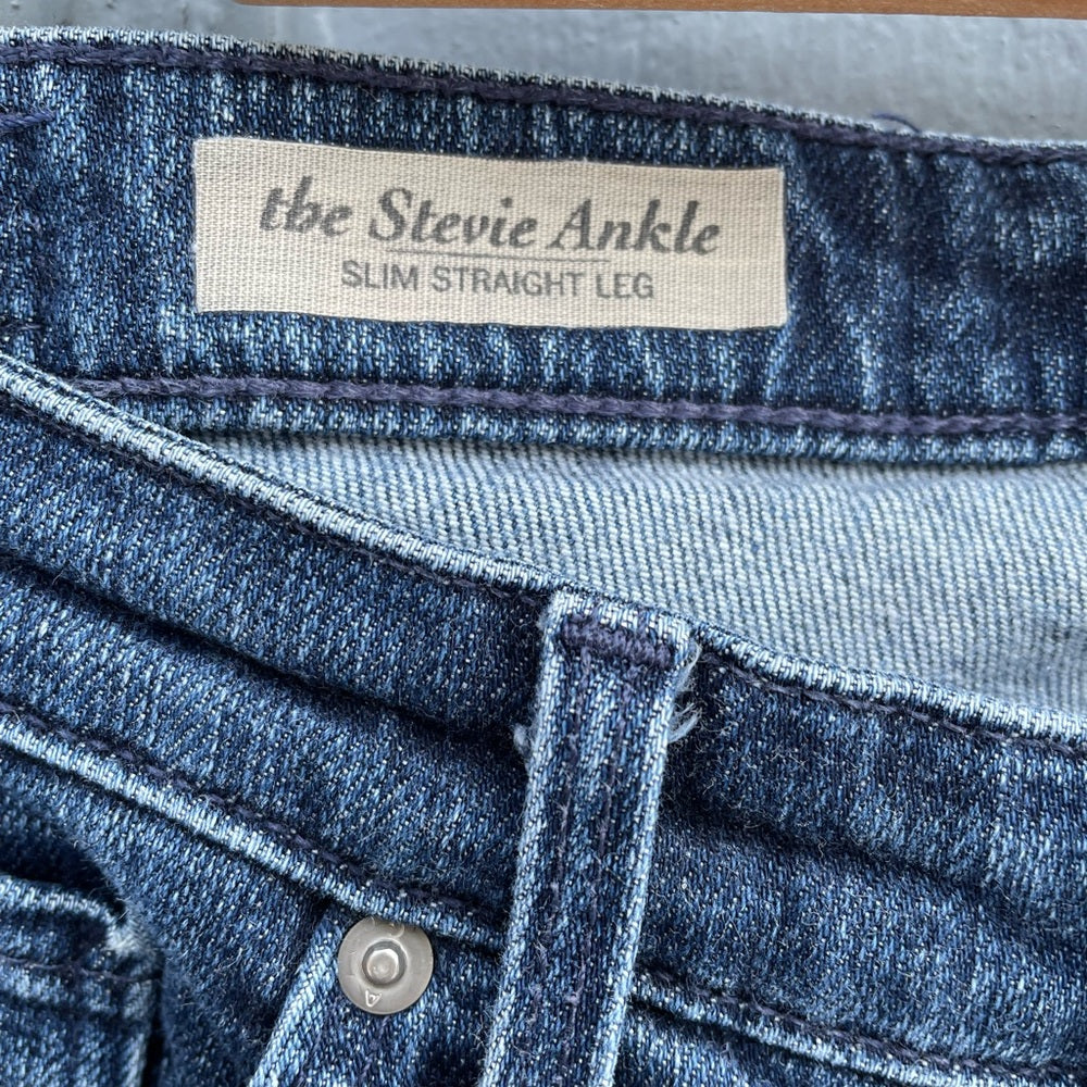 Anthropologie AG Stevie slim straight ankle jeans 27