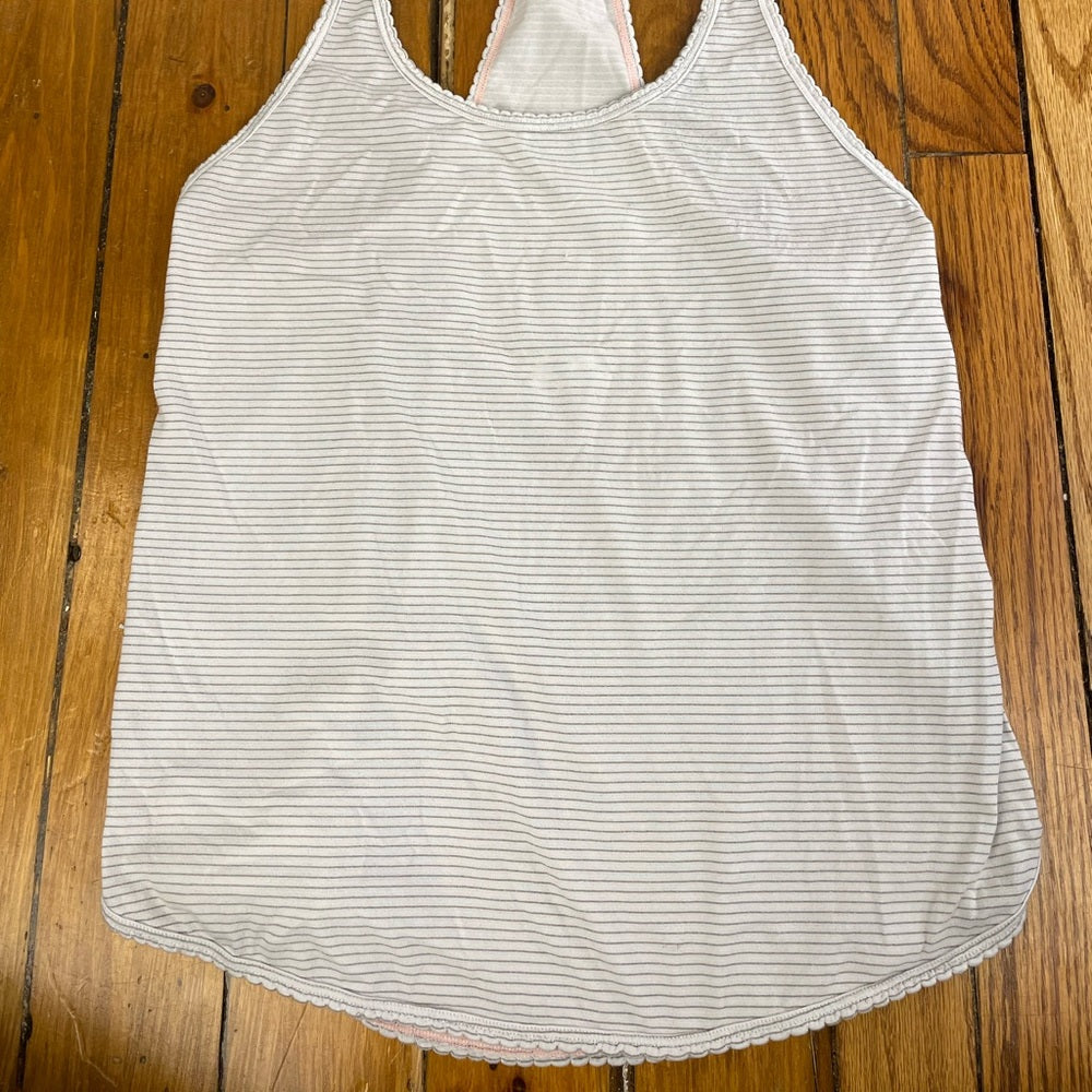 Lululemon 105 F Singlet, Pink & Grey, size 4