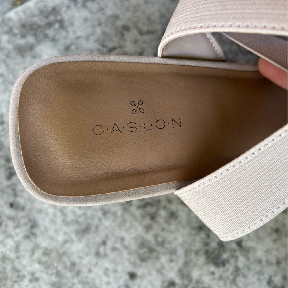 Caslon Libbie Wedge Espadrille Sandal, Beige, Size 10