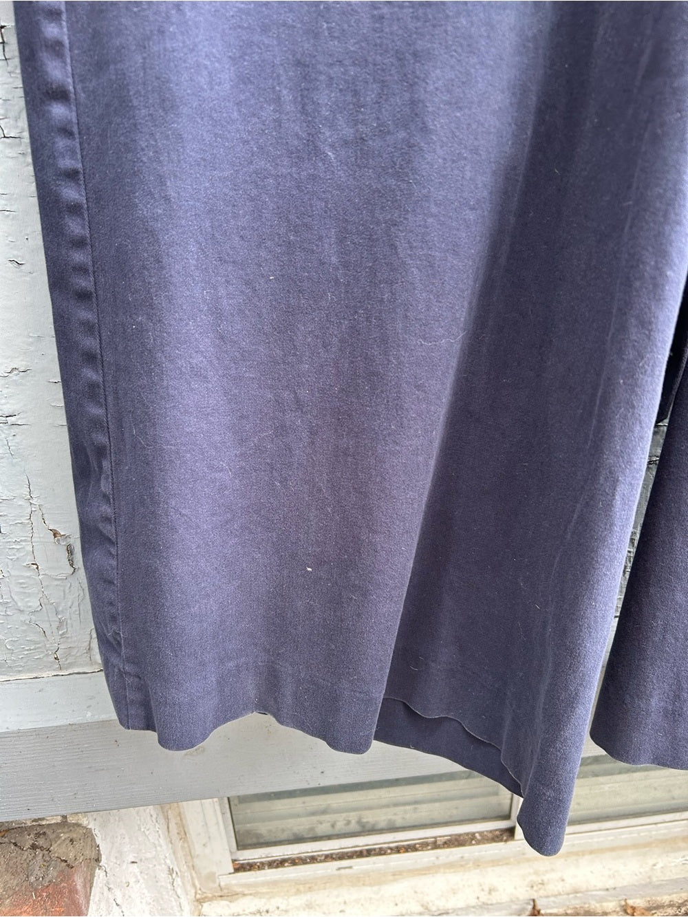 Chino by Anthropologie Navy Boho Wrap Front Wide Leg Jumpsuit, Size 14