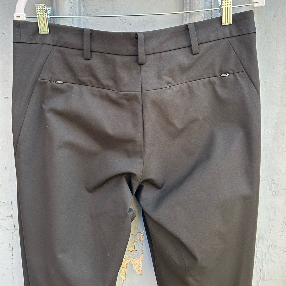 Ministry of Supply black poly pants, size 8
