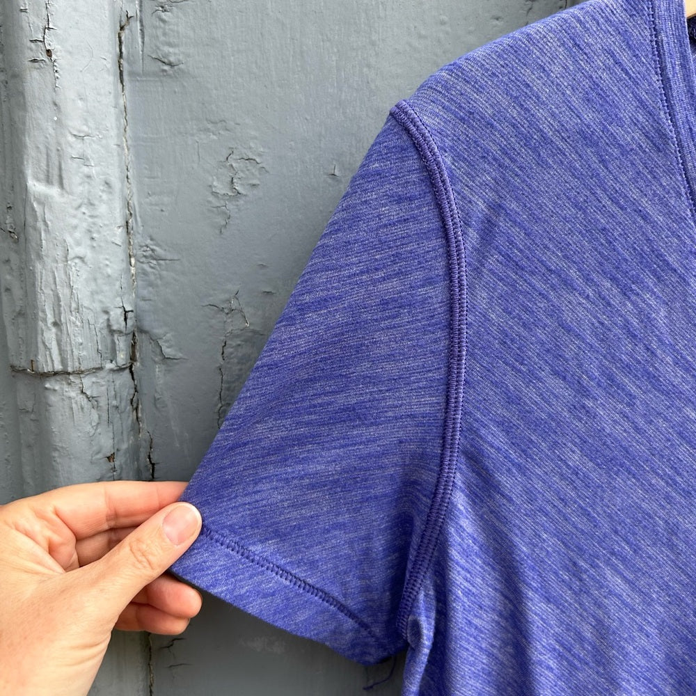 Lululemon Purple What The Sport Tee, approx 10/12