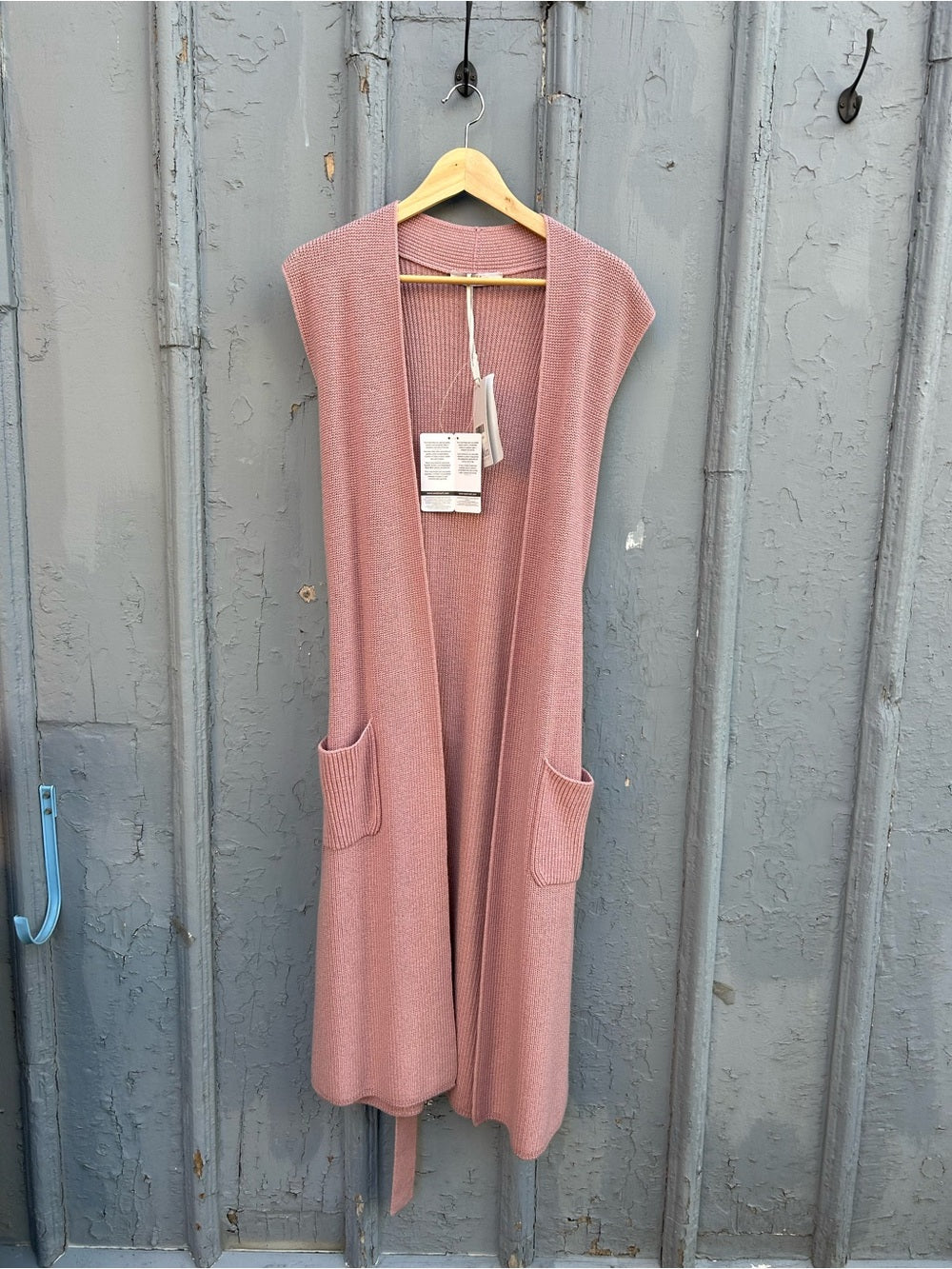 Max Mara Leisure Knitted Wool Waistcoat, BNWT, Pink, size M