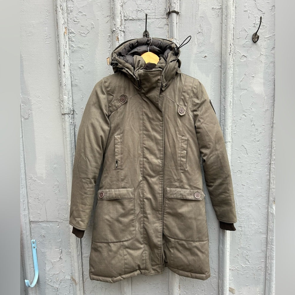 Nobis Grey Meredith Down Parka, size Small