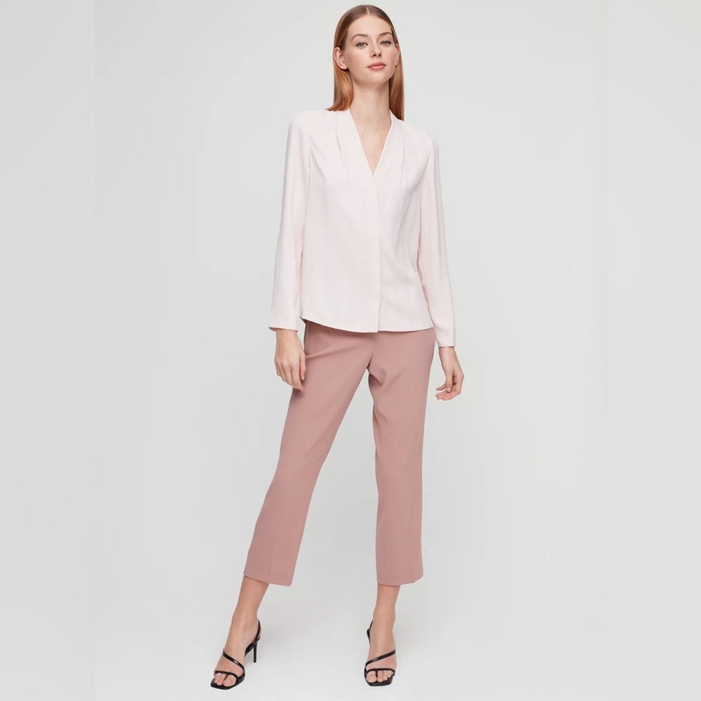 Babaton Cream Akira Power Blouse, size M