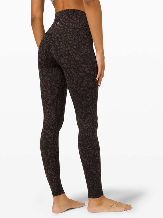 Lululemon Align Pant 28" Wild Thing Camo Brown Earth Multi, size 6