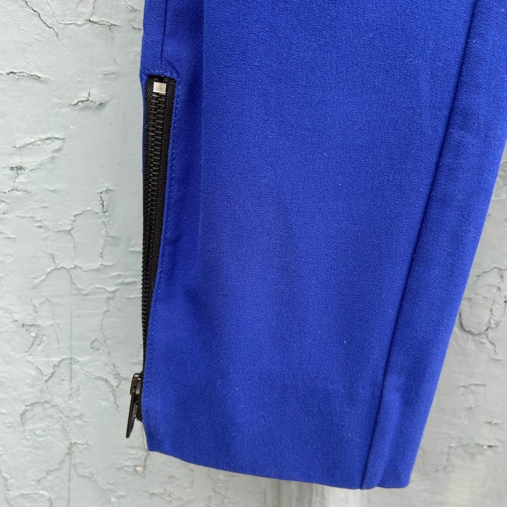 rag & bone Simone Electric Blue Equestrian Stretch Pants, size 12
