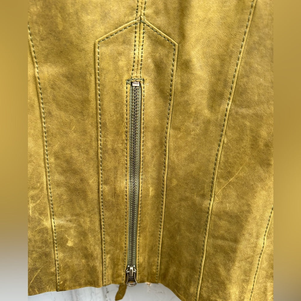 Danier tan leather moto Jacket, size xs