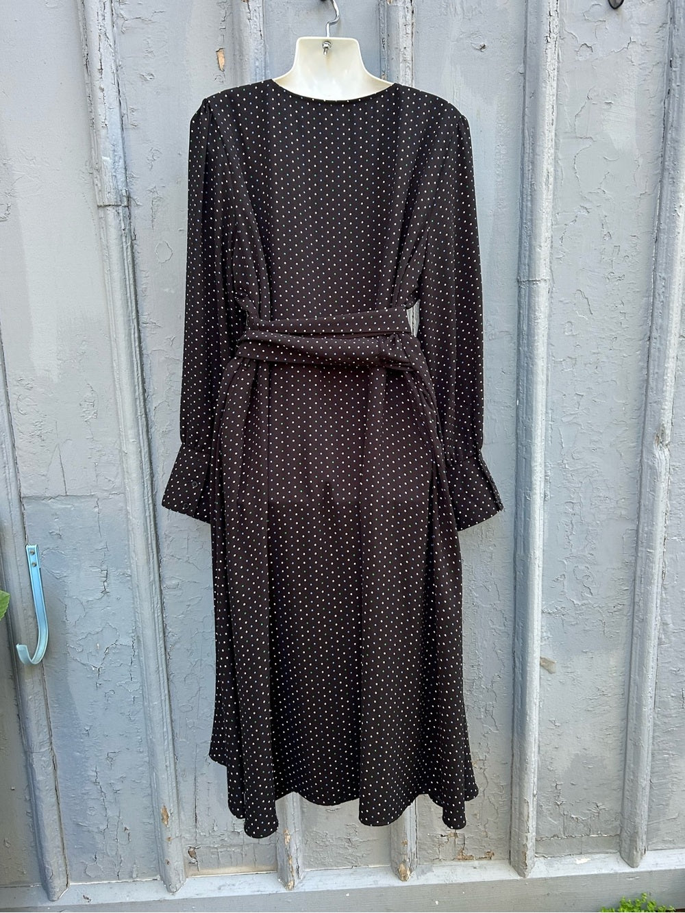 Halogen polka dot wrap dress, size XL