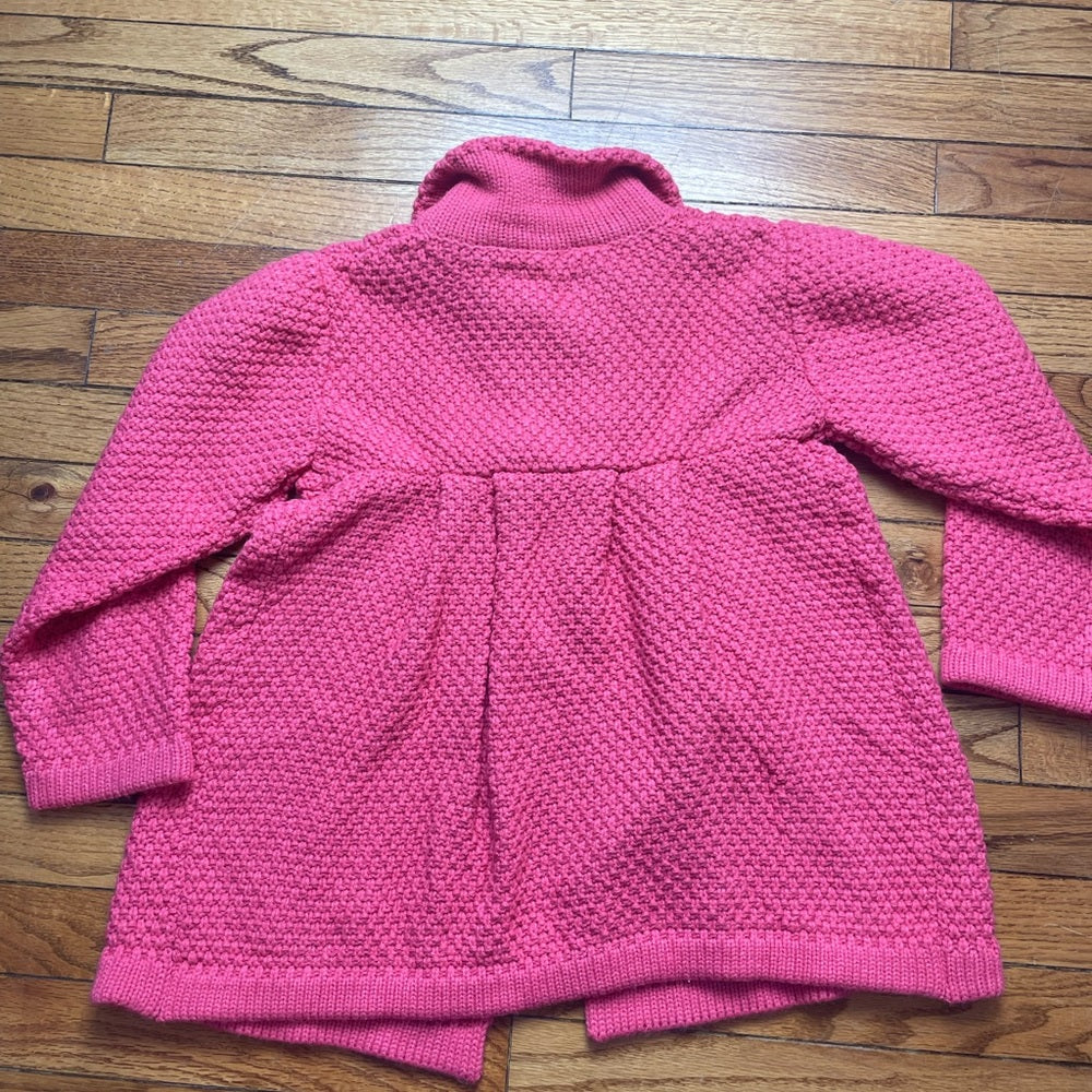 Petit Lem Pink Cable Knit Granny Cardigan, size 6