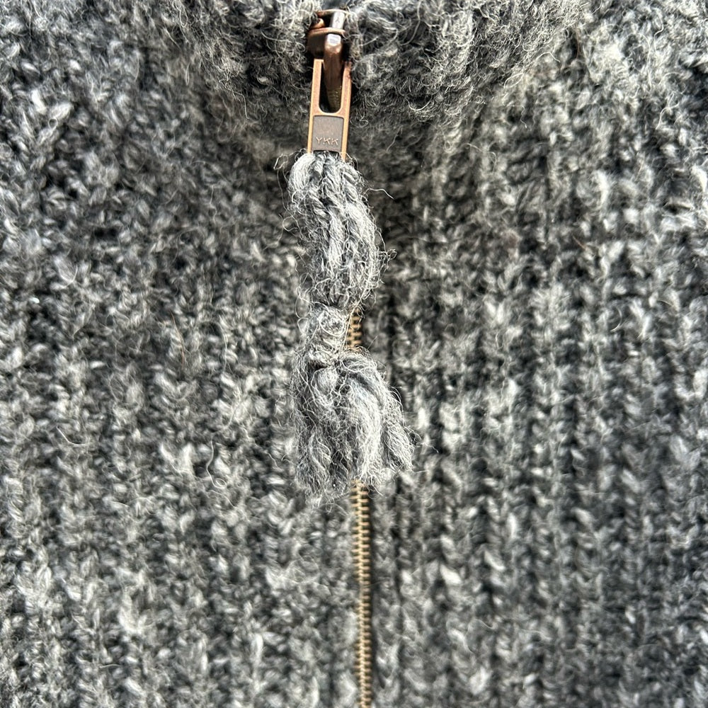 Wilfred Free Wool Alpaca Zip Front Sweater, size Xs (Fits oversized)
