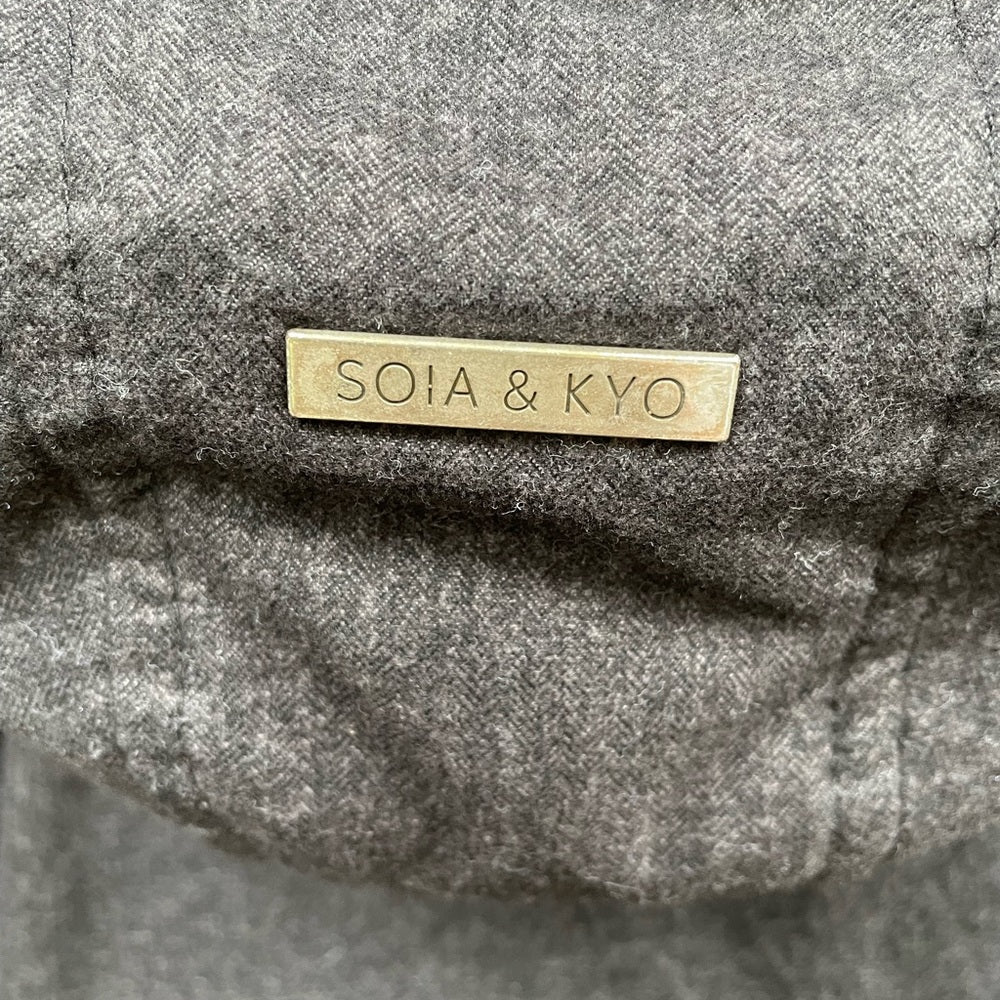Soia & Kyo Camelia Down Winter Coat in Grey, size M