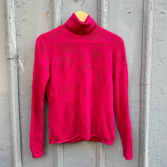 KENZO Paris Pink Turtleneck Sweater, size L