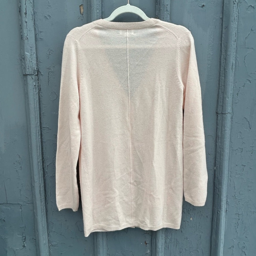 Repeat Cashmere Pink Oversized Long Cardigan, size XS