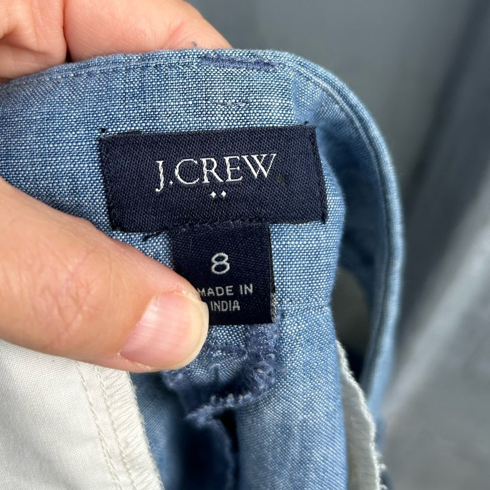 J Crew Chambray Shorts, size 8