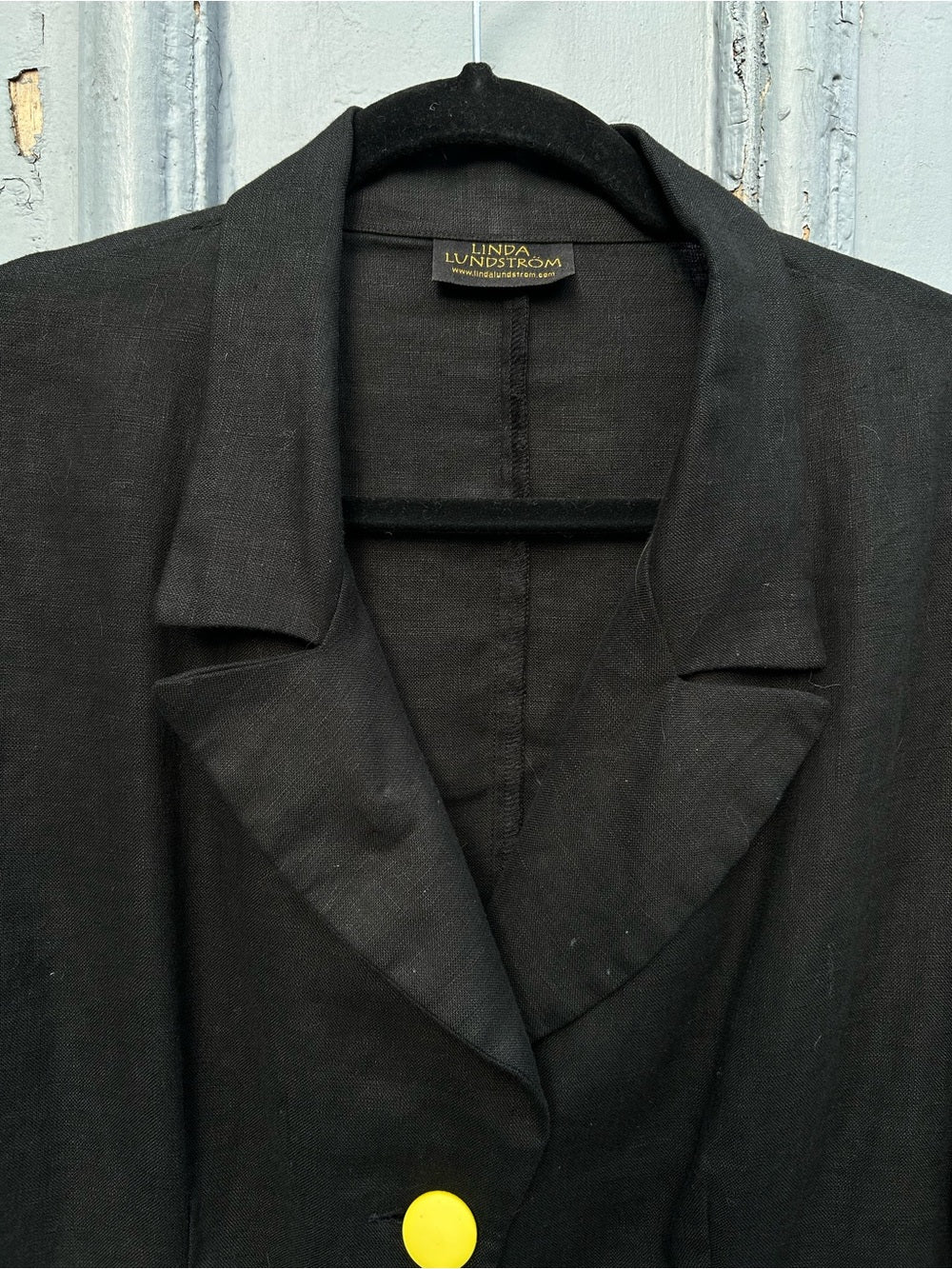 Vintage Linda Lundstrom Linen Blazer, size S/M