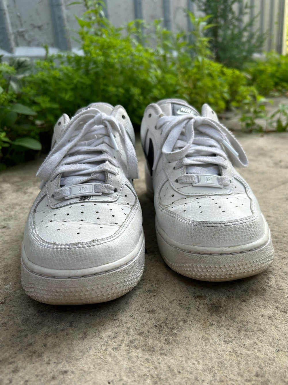 Nike White AF1, W size 9, M size 7