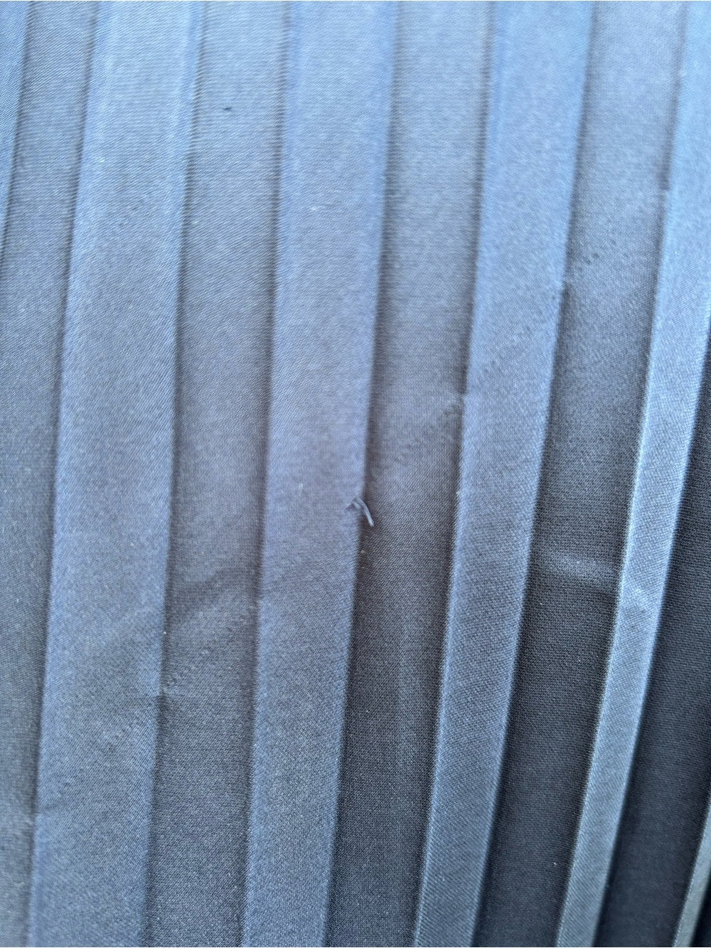 J Crew Navy pleated skirt, size Small