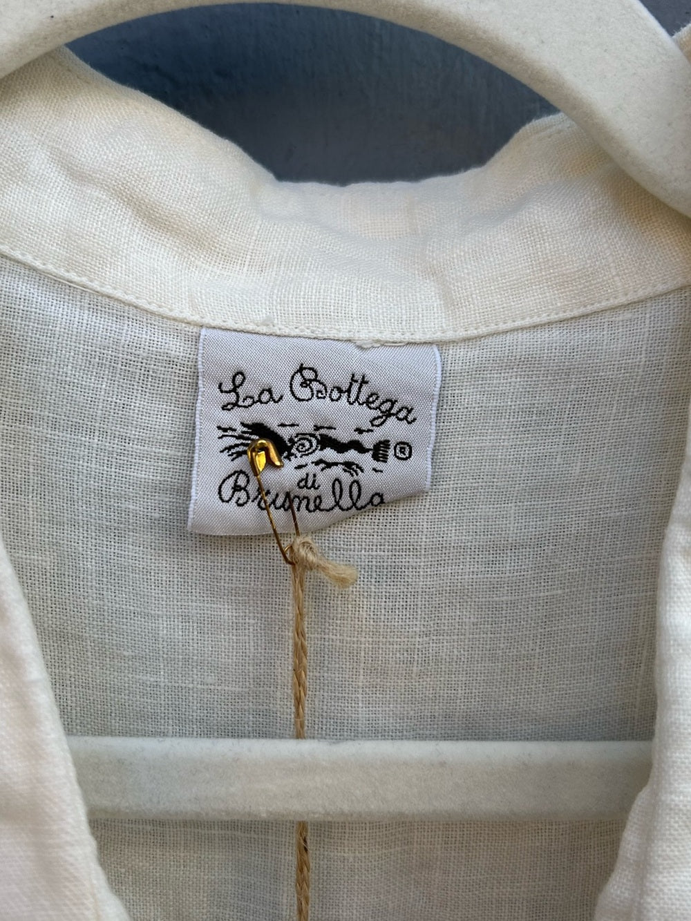 La Bottega di Brunella Camica Franco Button Down Blouse, BNWT, size L
