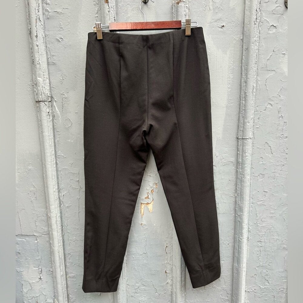 The Row Black Slim Wool Pants, size 8