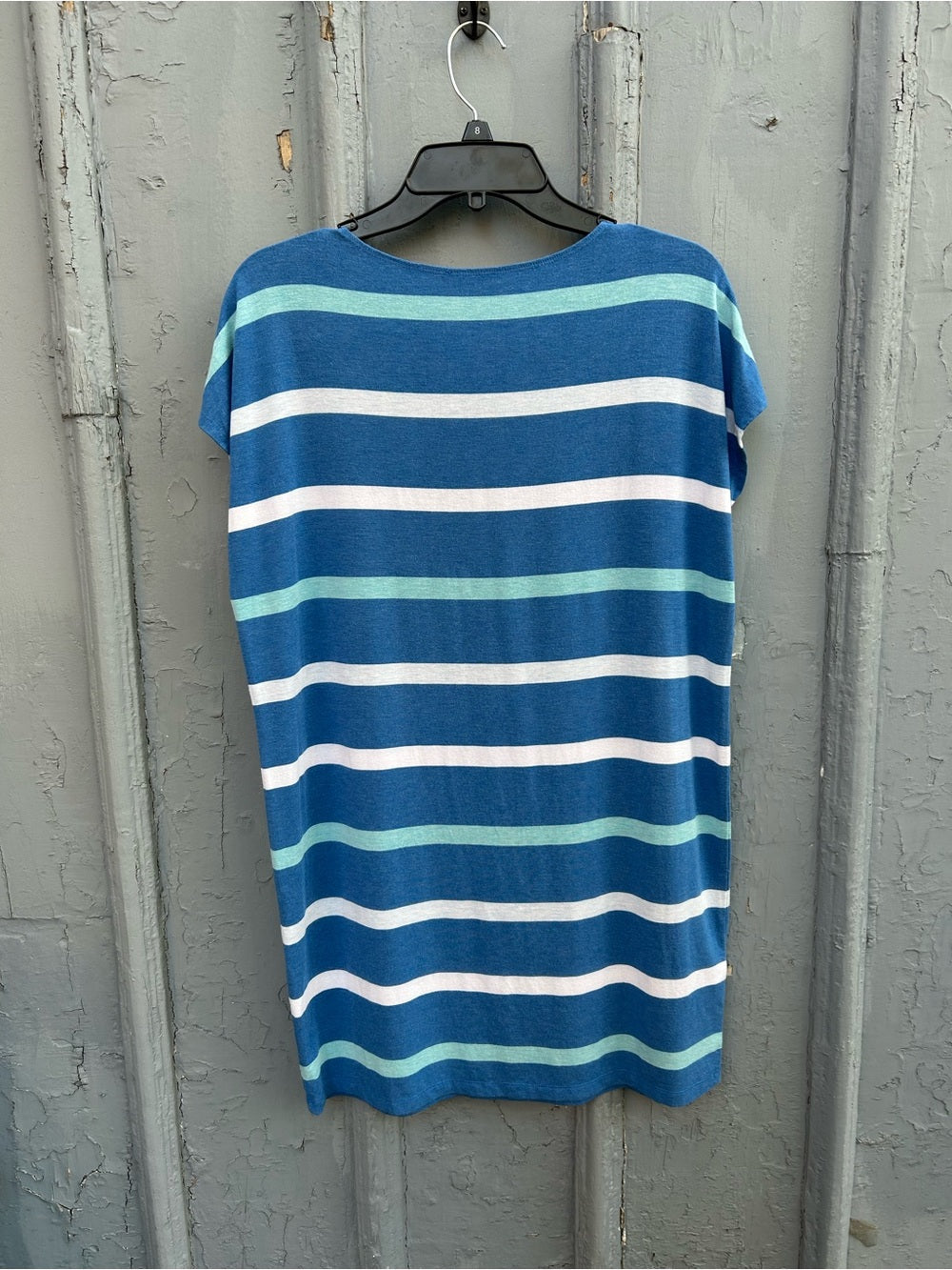 Miik Sia Blue Striped Modal Jersey Tunic, size M