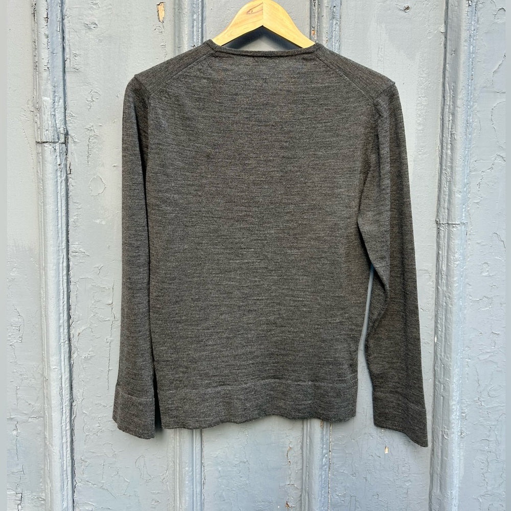 Cruciani Grey Wool Crewneck sweater, size 46 (US 8)