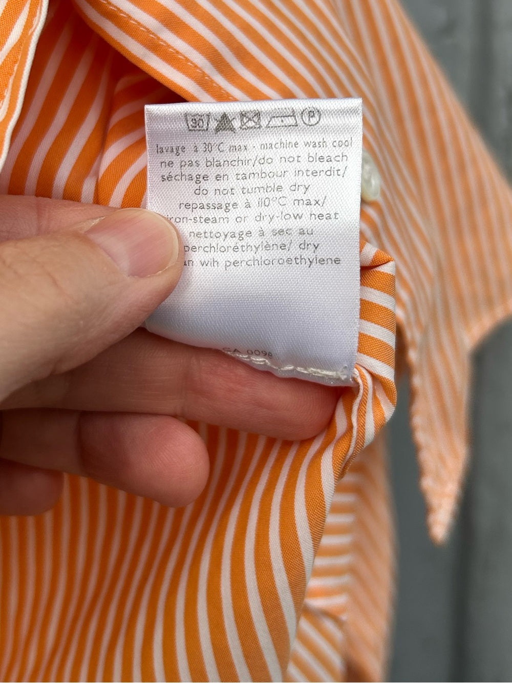 Loro Piana Classic Striped Buttondown, size 46 (they say 10, I say 8)