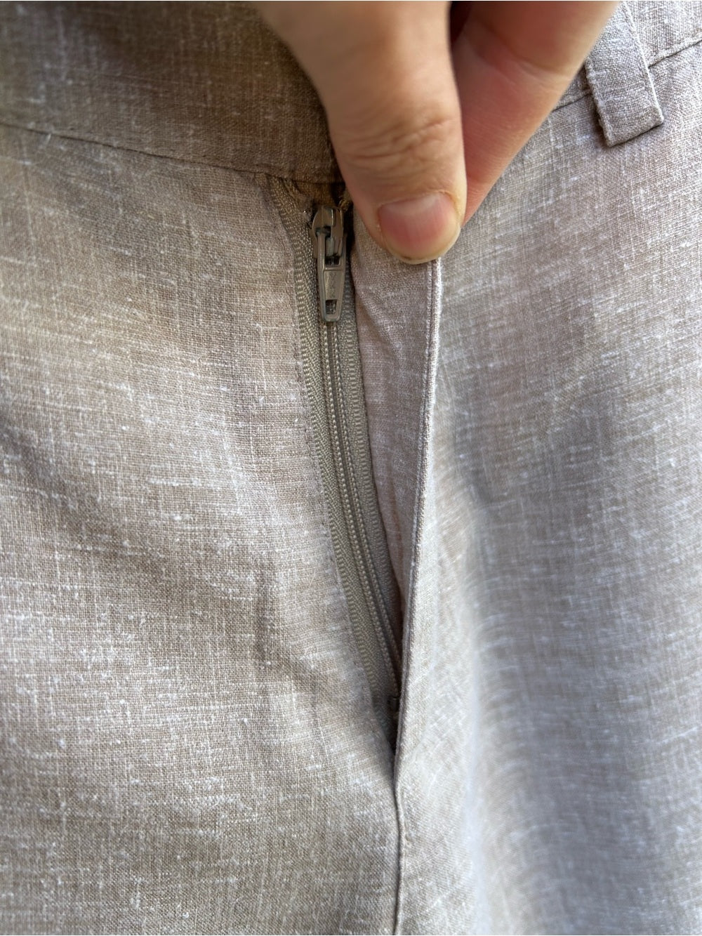 Isis Clothing Taupe Hemp Utility Pants, size 10