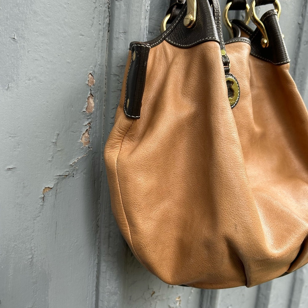 Tous Leather shoulder bag, 16.5”x 11.5”x 6.5”