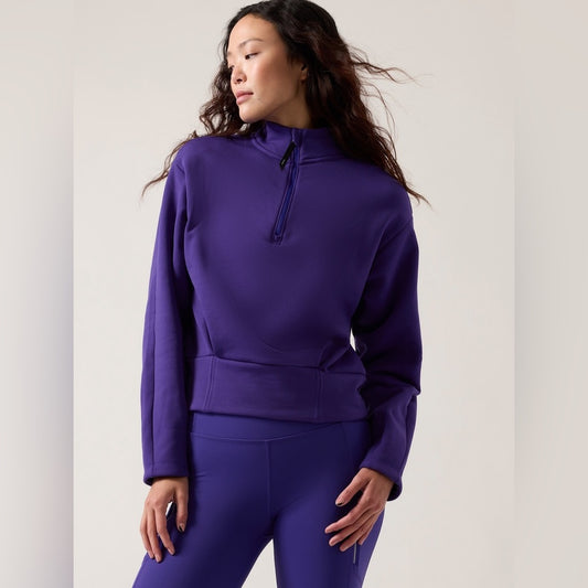 Athleta Altitude Polartec® Half Zip Sweatshirt, size xxs