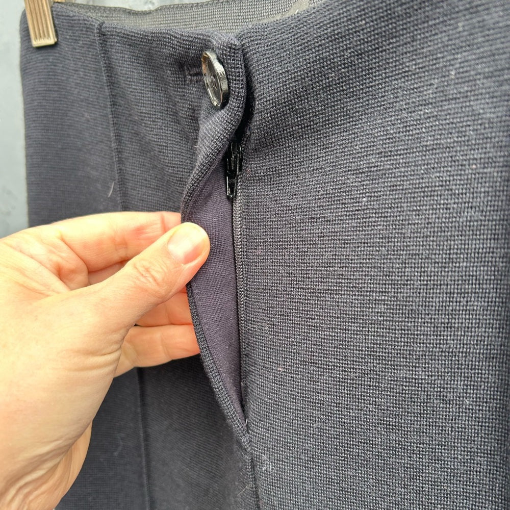Marc Cain straight knit pants with sparkle ribbing, size N2 (US6)