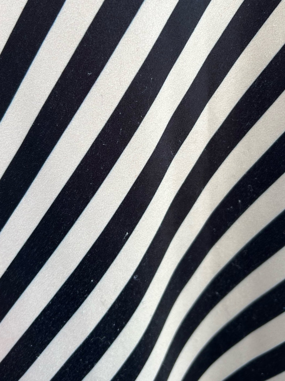 Shona Joy black & white Striped Satin Slip dress, size 4