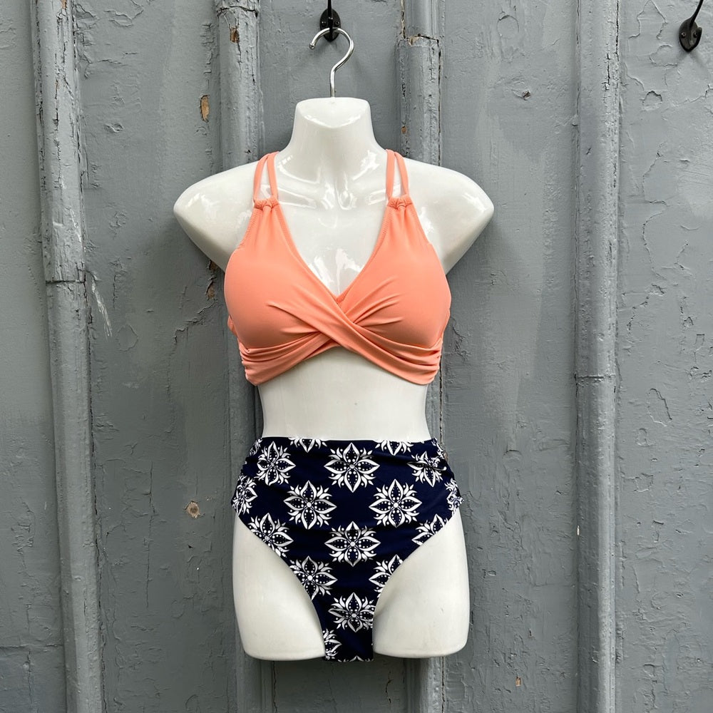 Cupshe Solid and Boho Print Bikini, BNWT, size M