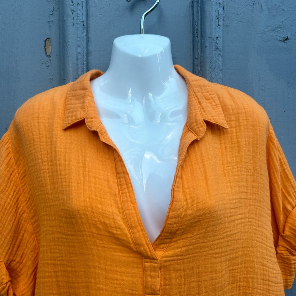 Xirena Tangerine Cruz blouse, size M