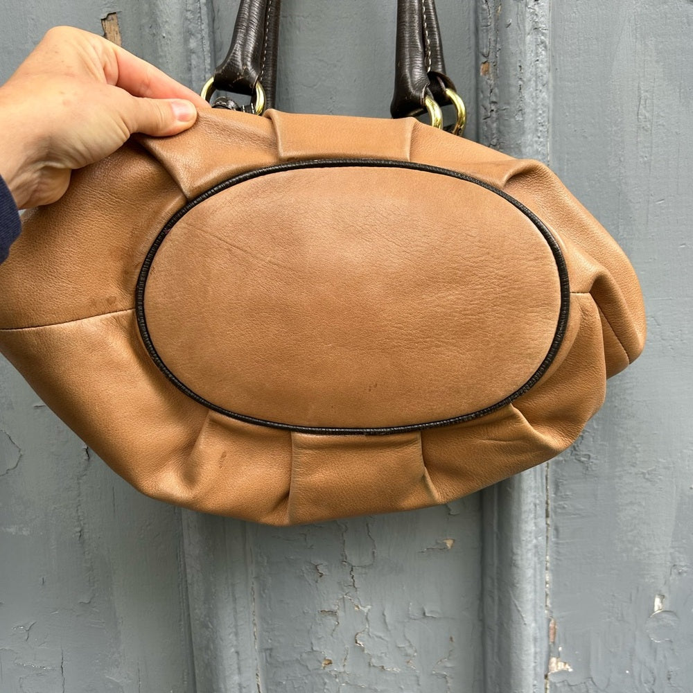 Tous Leather shoulder bag, 16.5”x 11.5”x 6.5”