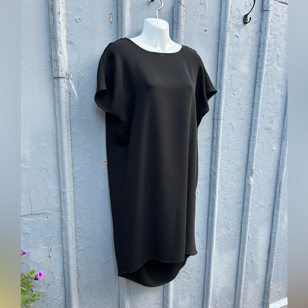Casa Como Style Black Open Back Tunic Dress, size Large