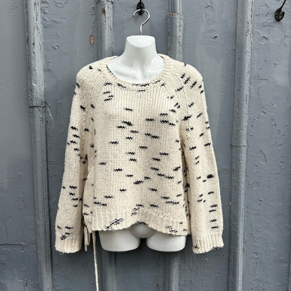 John + Jenn Flecked Pullover, Medium