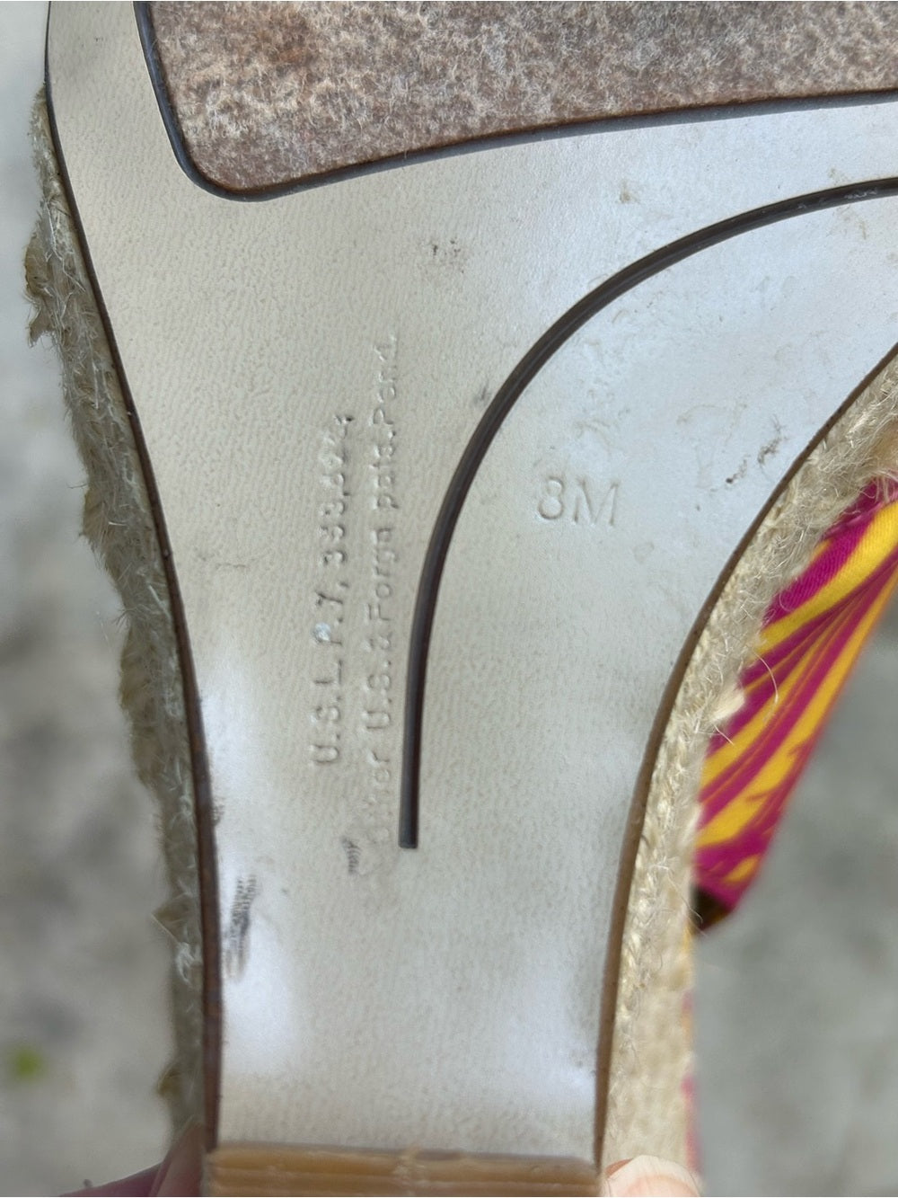 Bandolino Tropical Wedges, size 8
