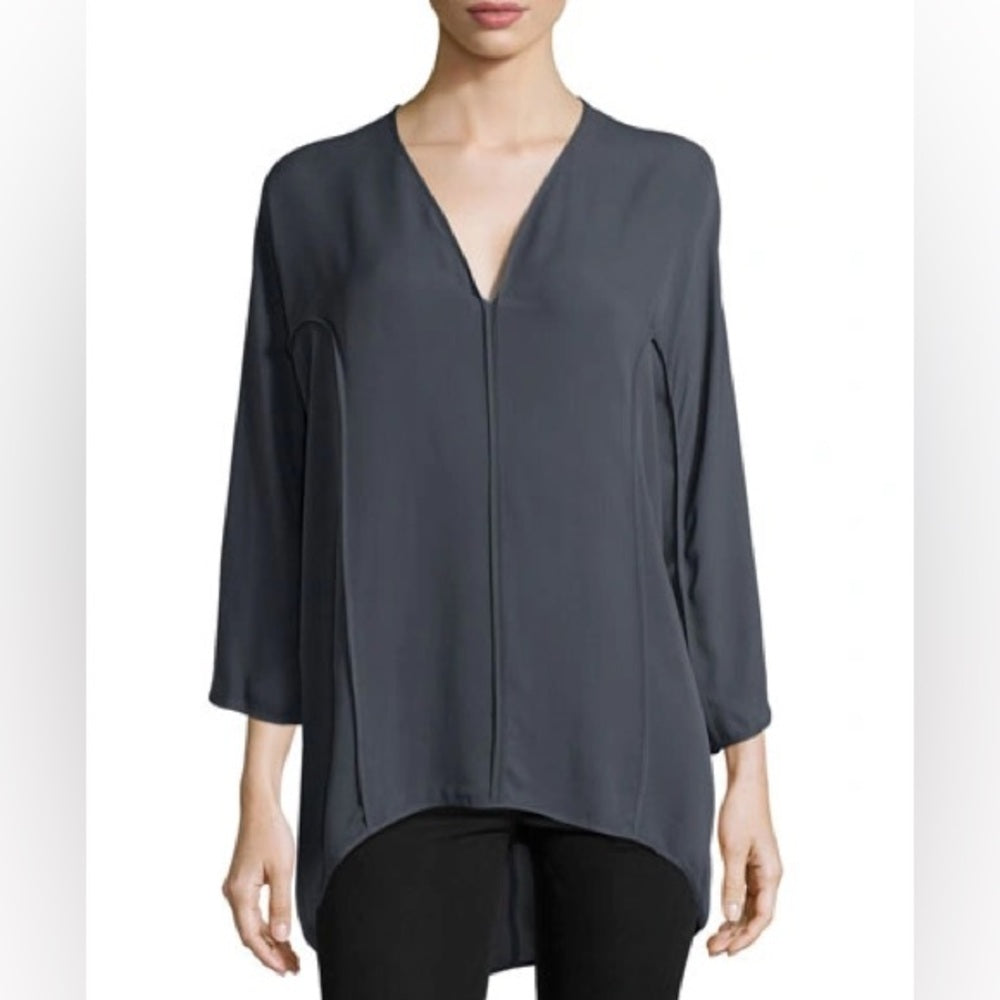 Halston Heritage Silk long sleeve dolman top, size small