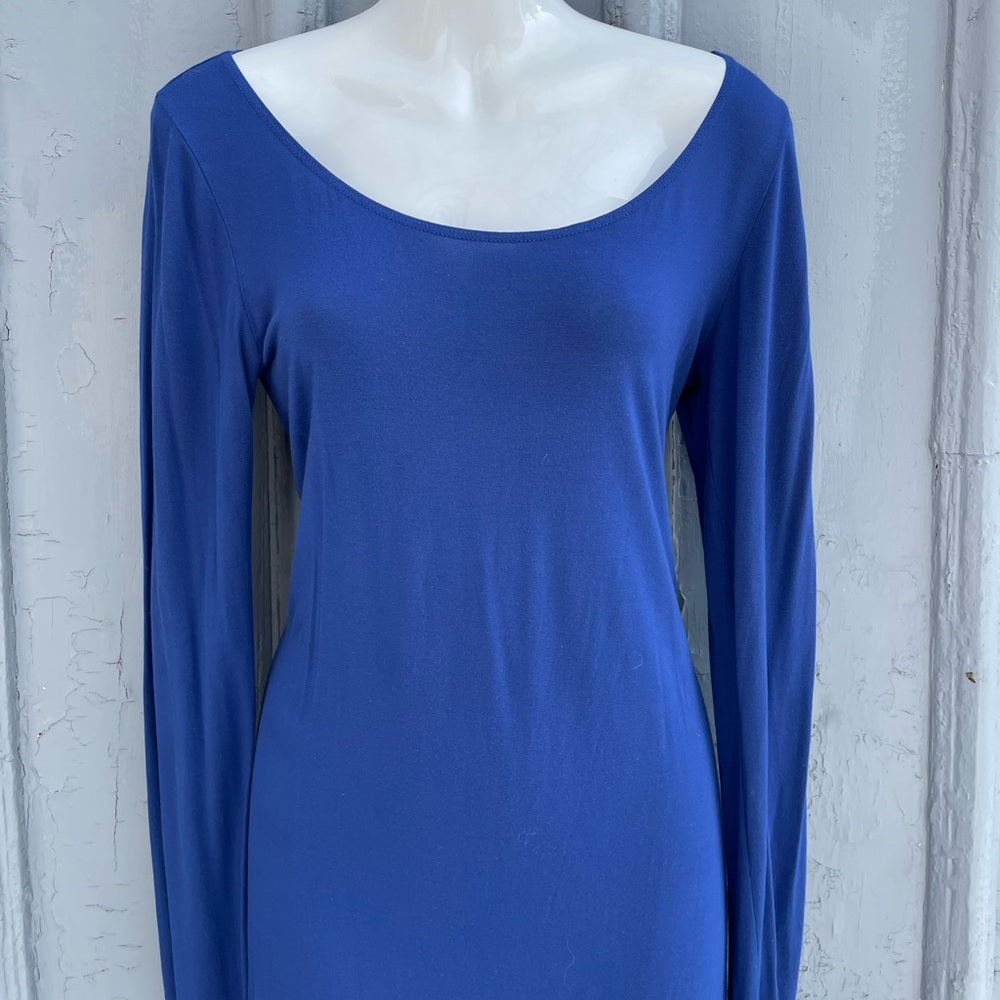 Sarah Pacini Blue Modal blend Dress/Tunic, size 2 (med)