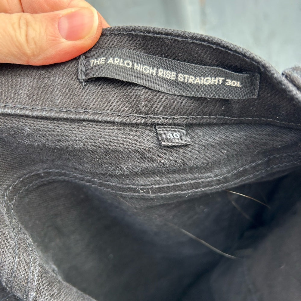 Denim Forum The Arlo Hi-Rise Straight 30L Jean, size 30